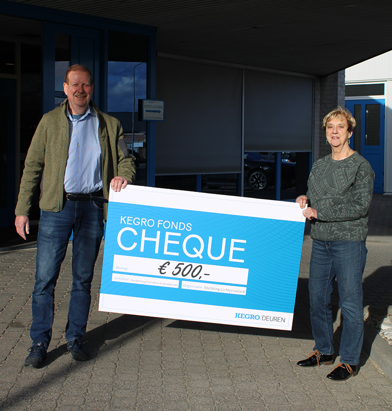 Slag Kegro cheque